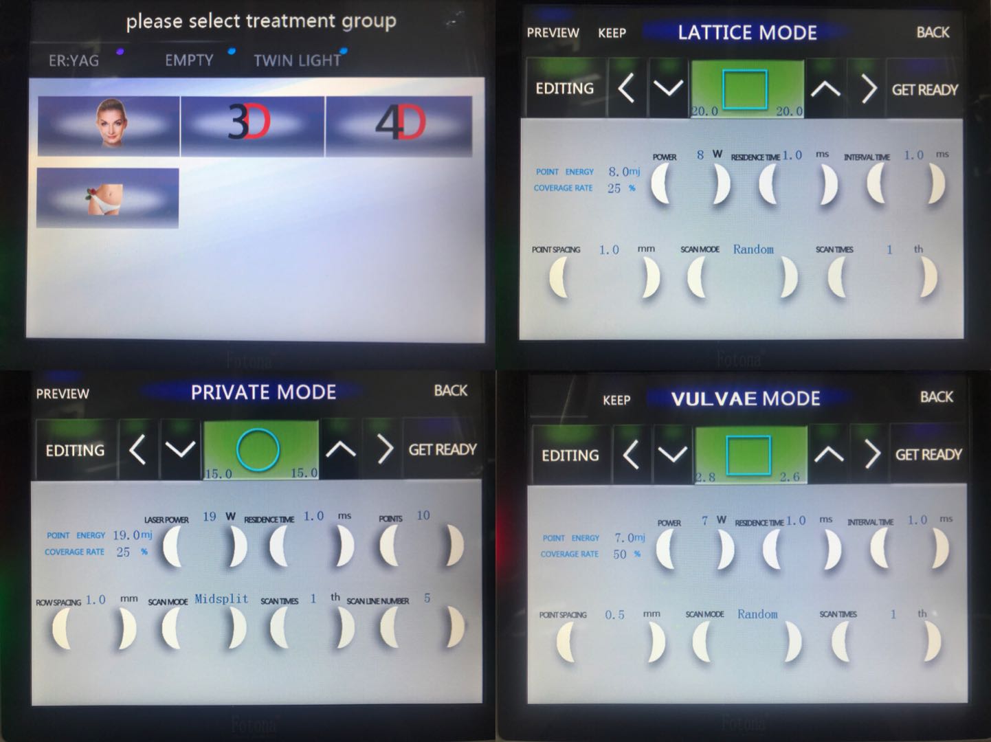 Fotona  fractional glass tube CO2 laser